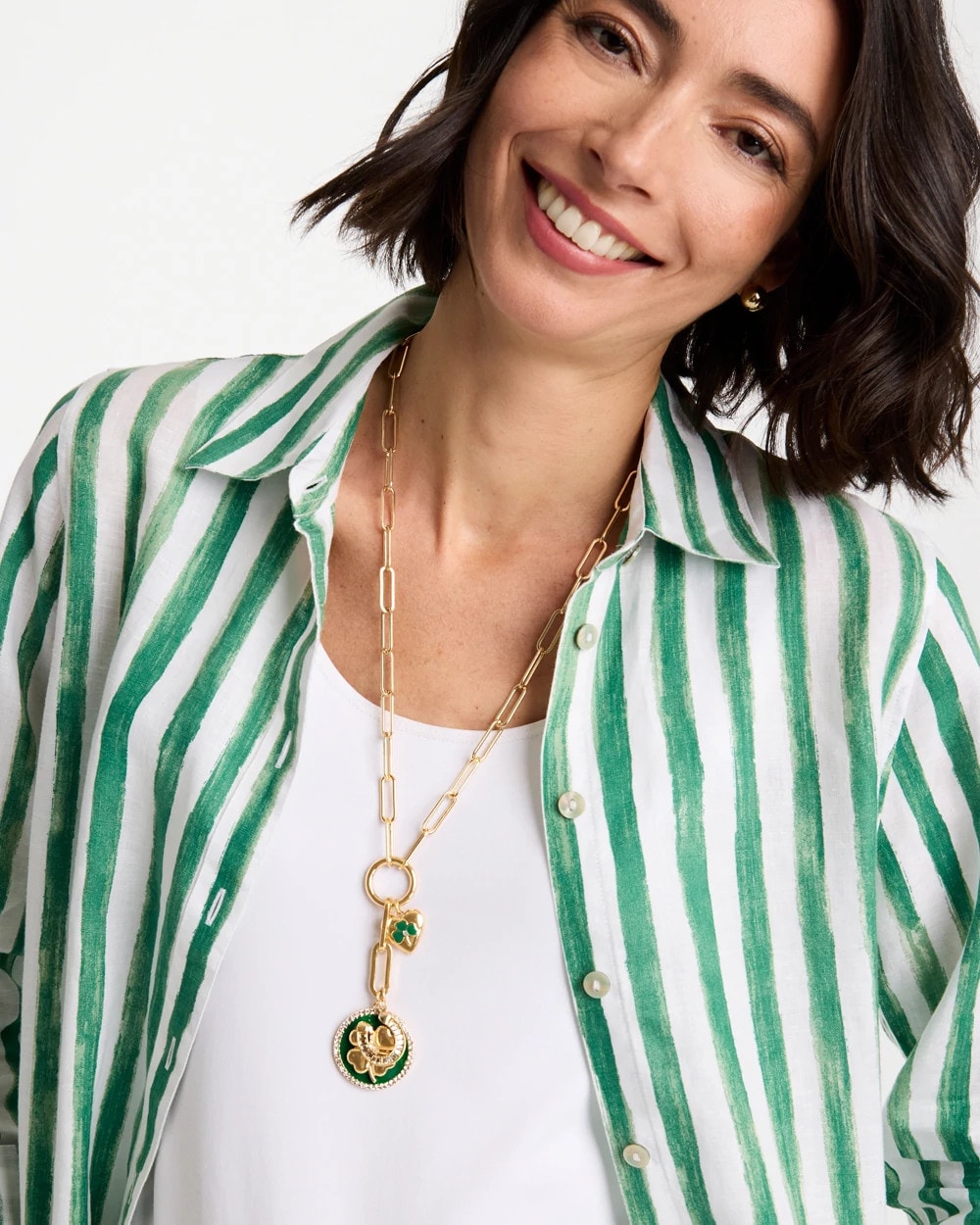 Chico's Lucky Charm Twice As Nice Necklace
