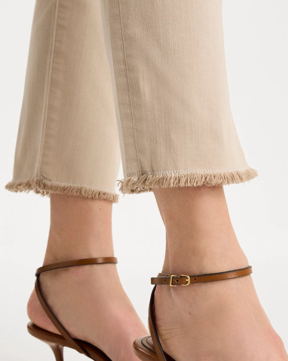 Chico's Girlfriend Slim Frayed Crop Jeans