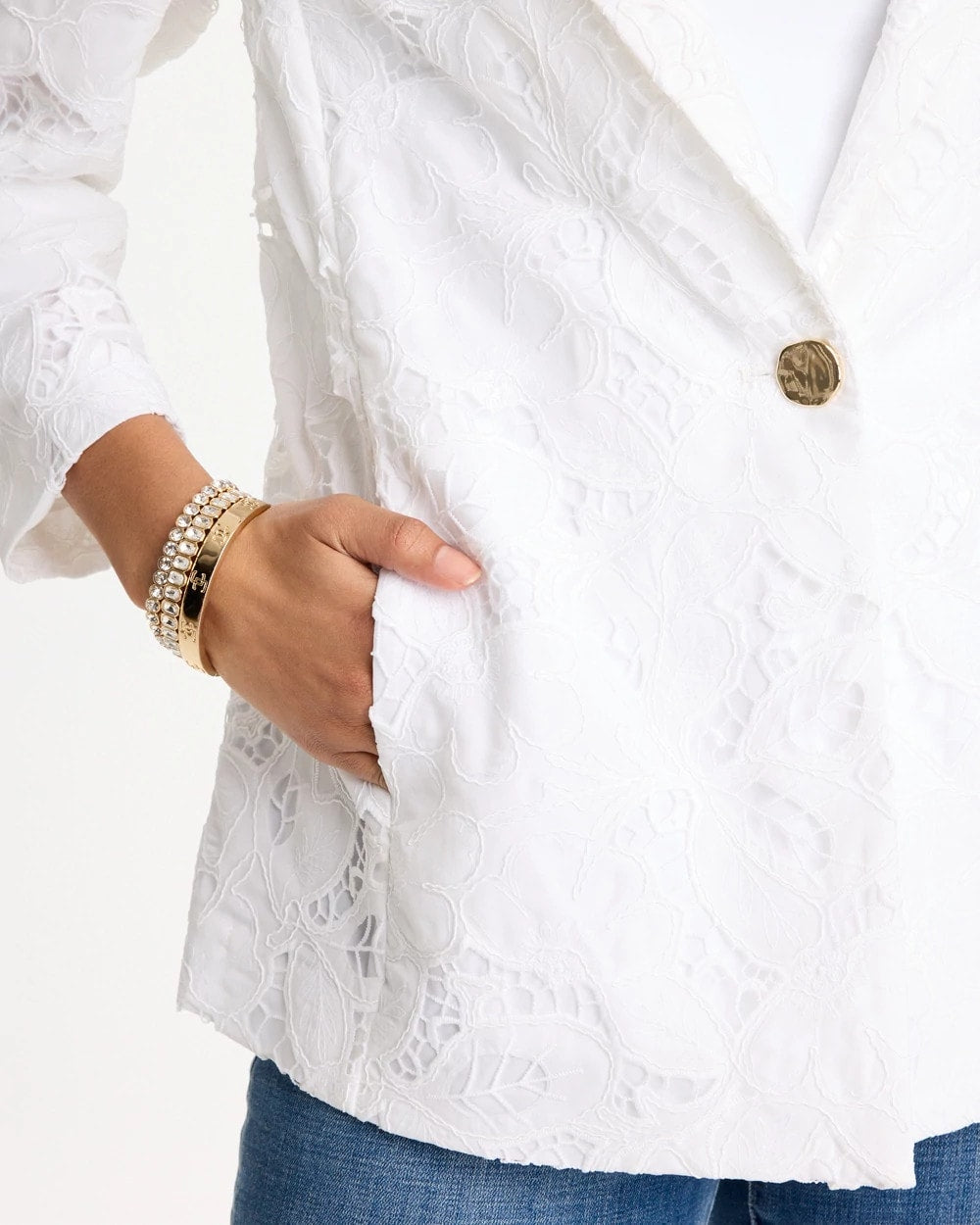 Chico's Classic Lace Blazer