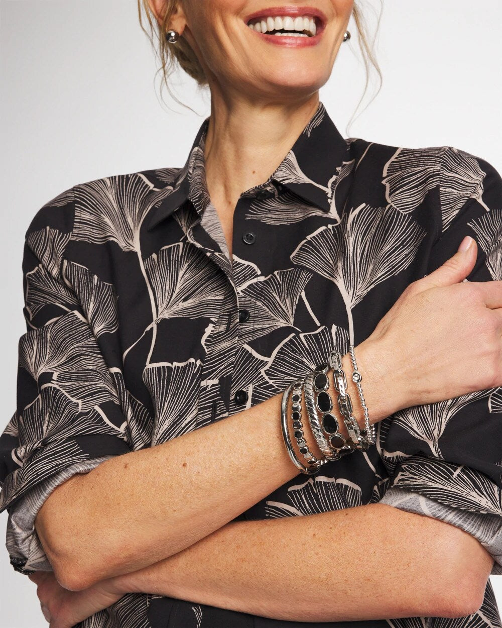Chico's Mini Bead Stretch Hero Bracelet