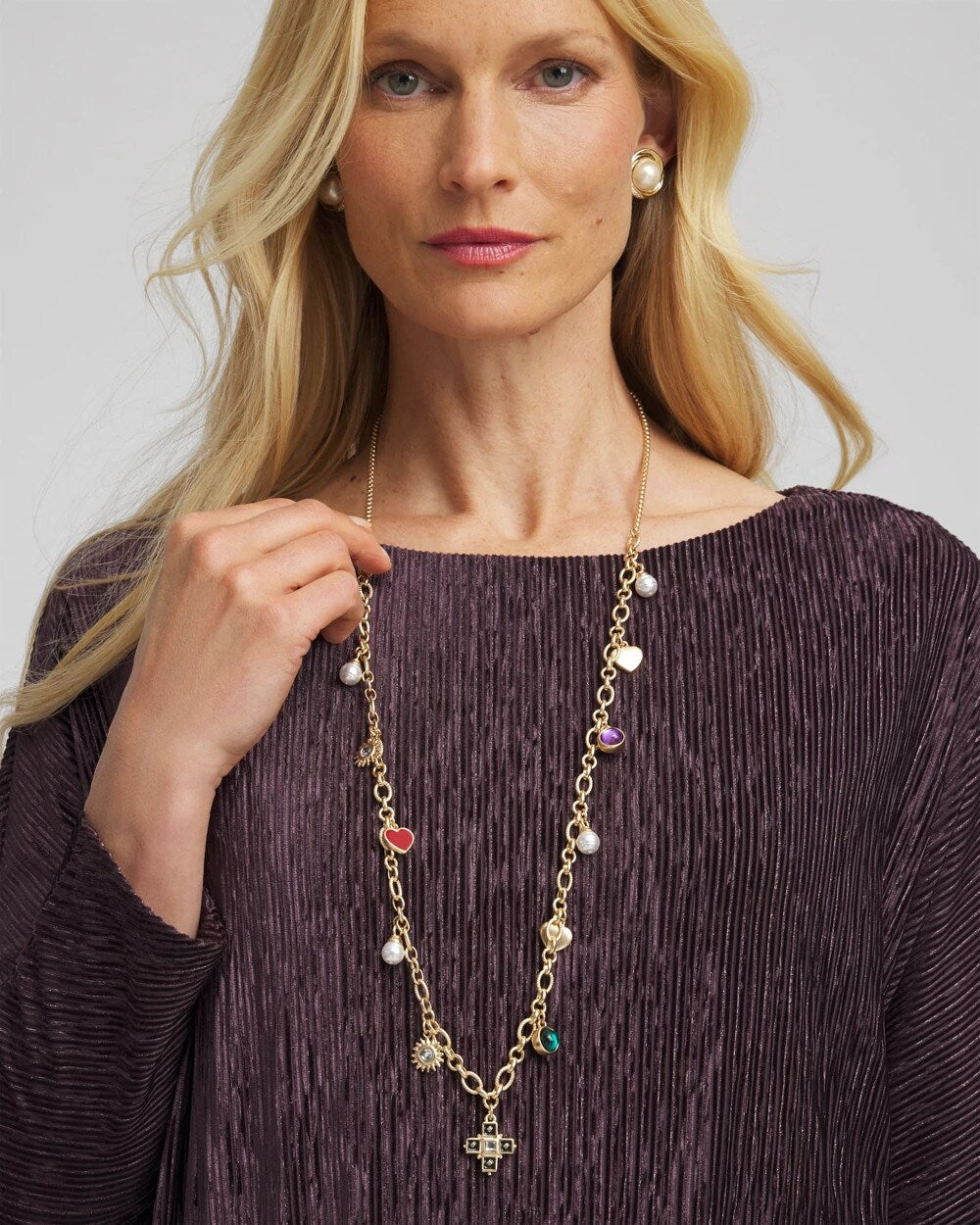 Chico's Adjustable Charm Necklace