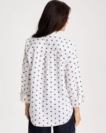 Chico's No Iron™ Stretch Jacquard Stars Shirt