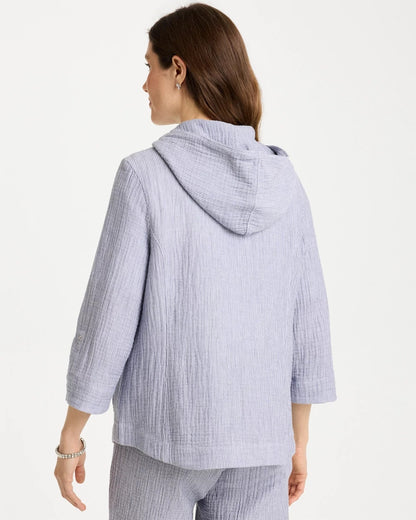 Chico's Zenergy® Striped Gauze Jacket