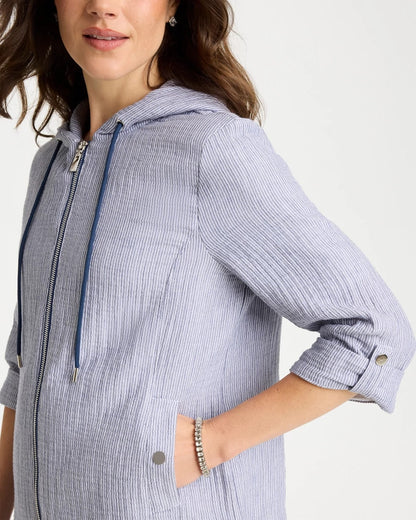 Chico's Zenergy® Striped Gauze Jacket