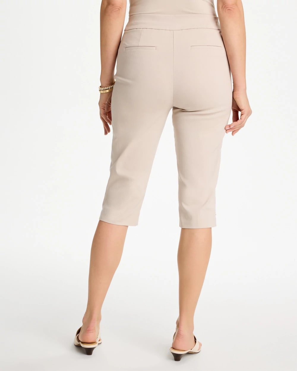 Chico's Brigitte™ Slim Rivet Pull-On Capri Pant