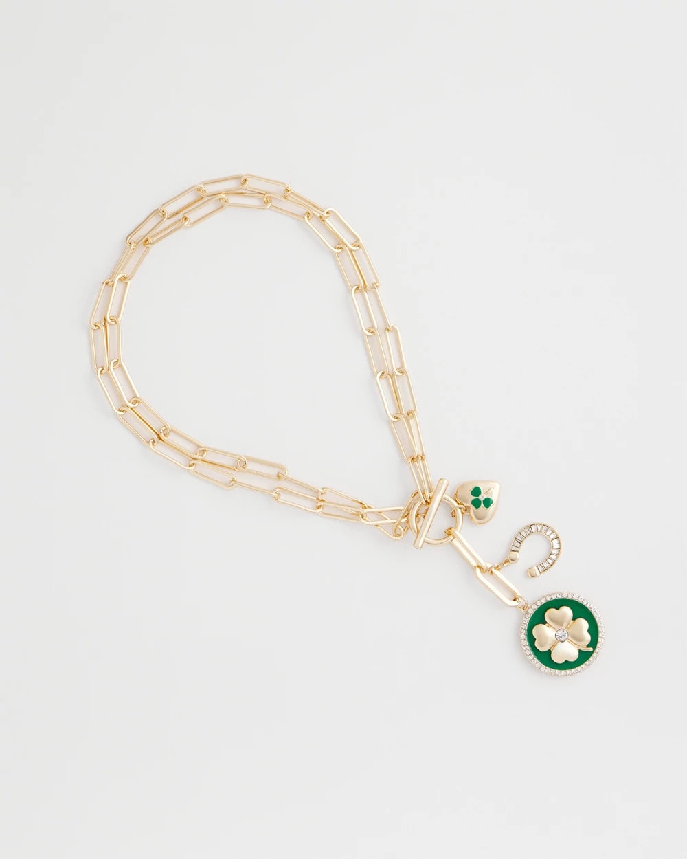 Chico's Lucky Charm Twice As Nice Necklace