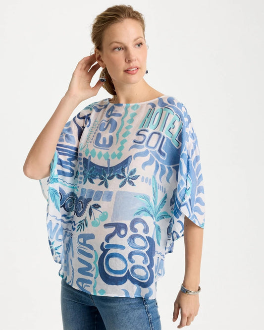 Chico's Island Printed Poncho