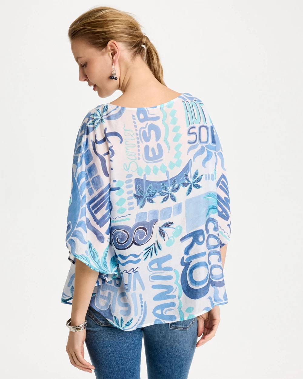 Chico's Island Printed Poncho