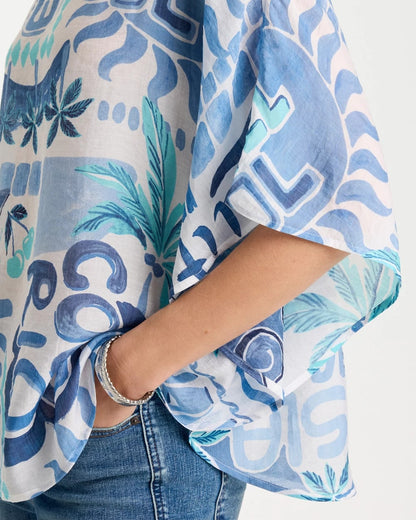 Chico's Island Printed Poncho