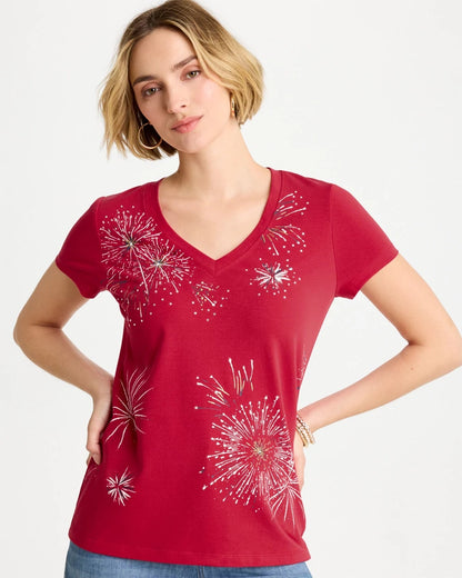 Chico's Fireworks Tee