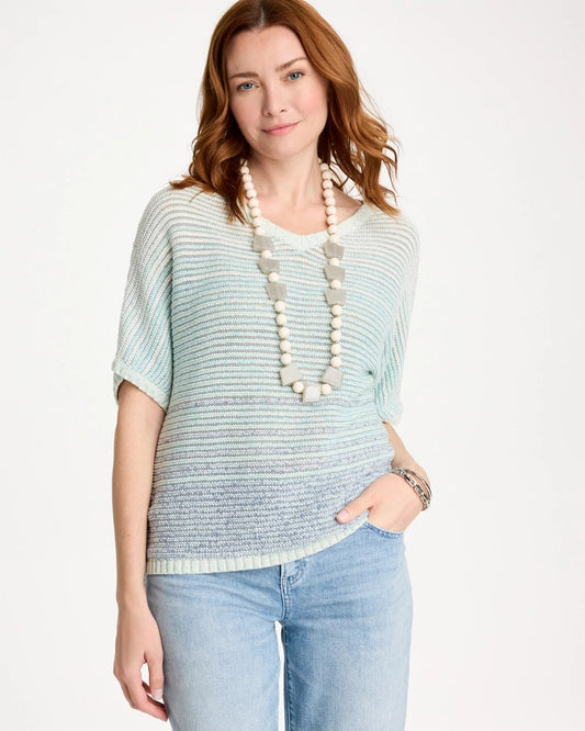 Chico's Space Dyed Pullover Sweater