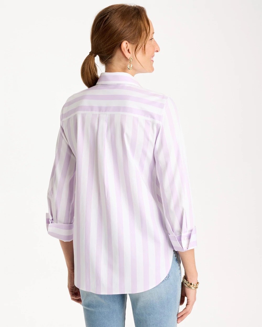 Chico's No Iron™ Stretch Striped Shirt