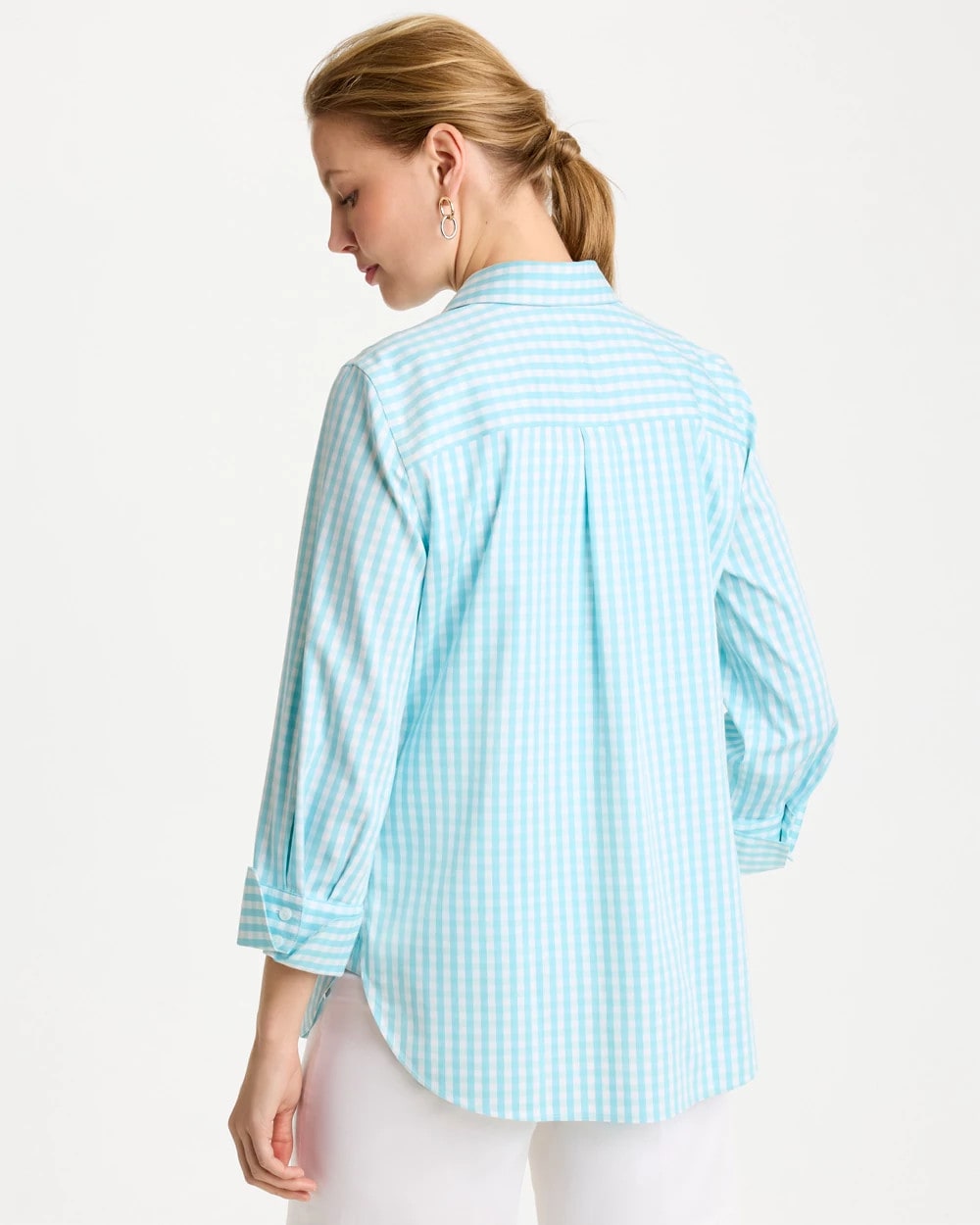 Chico's No Iron™ Stretch Gingham Shirt
