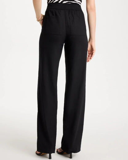 Chico's Pull-On Wide-Leg Linen Pants