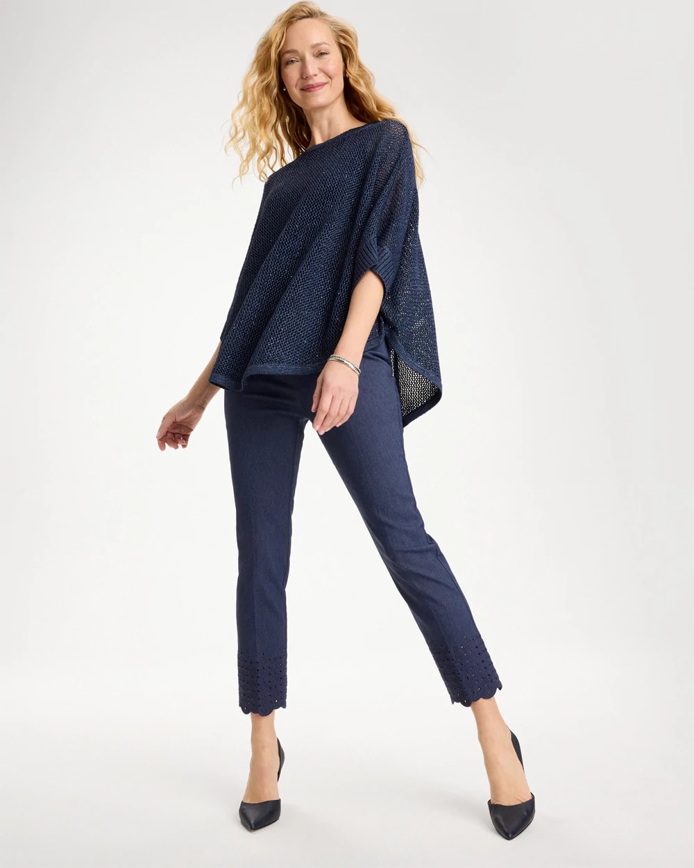 Chico's Brigitte™ Slim Embroidered Pull-On Crop Pant