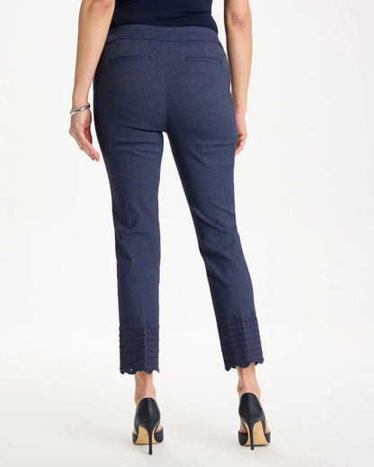 Chico's Brigitte™ Slim Embroidered Pull-On Crop Pant