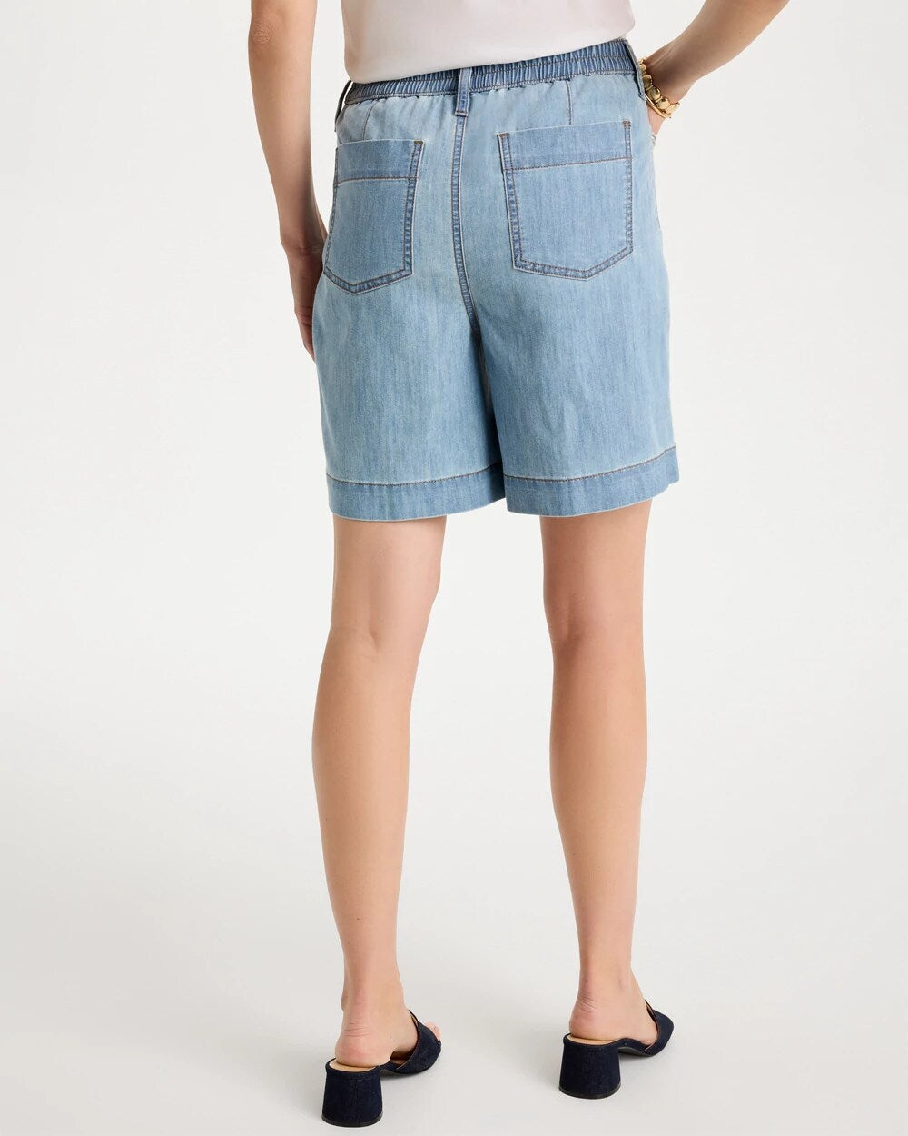 Chico's Embellished Lightweight Jean Shorts