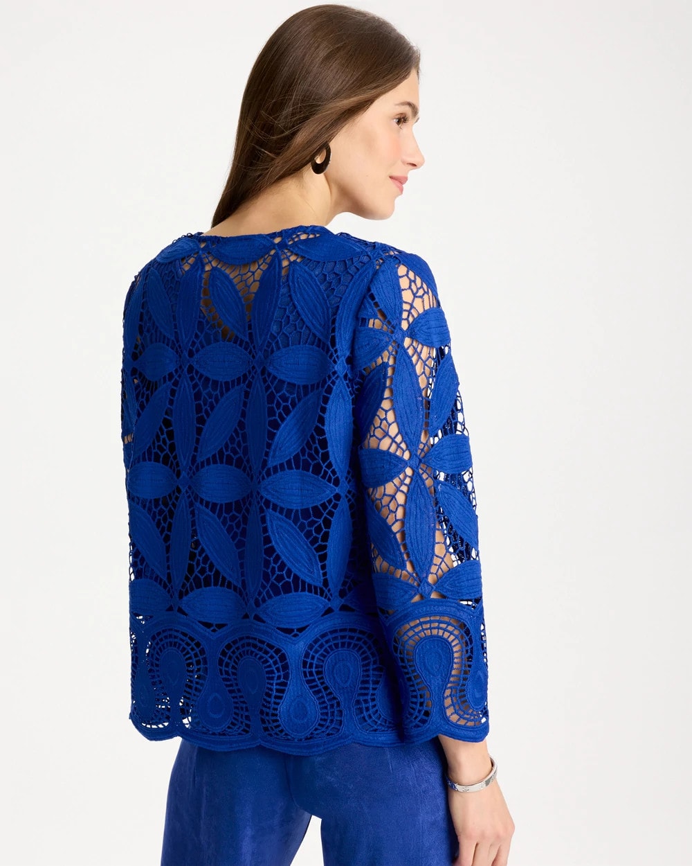 Chico's Travelers™ Collection Macramé Lace Jacket