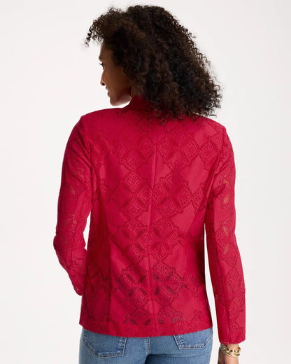 Chico's Lace Cutwork Blazer