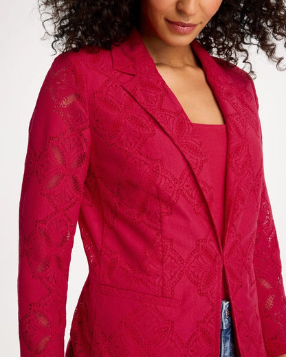 Chico's Lace Cutwork Blazer