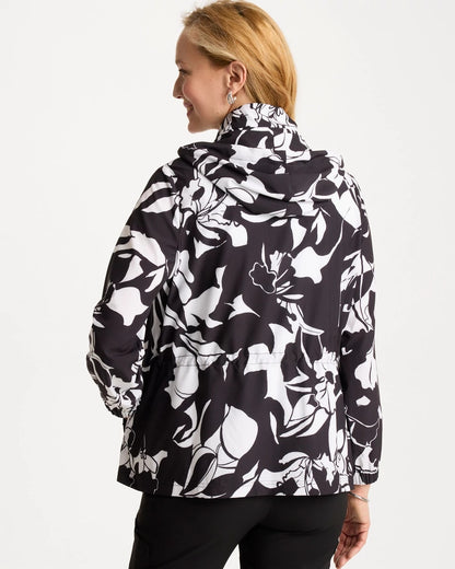 Chico's Zenergy® Ripstop Floral Nights Anorak Jacket