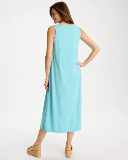Chico's Ponte Seamed Maxi Dress