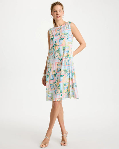 Chico's Jersey Knit Positano Shift Dress