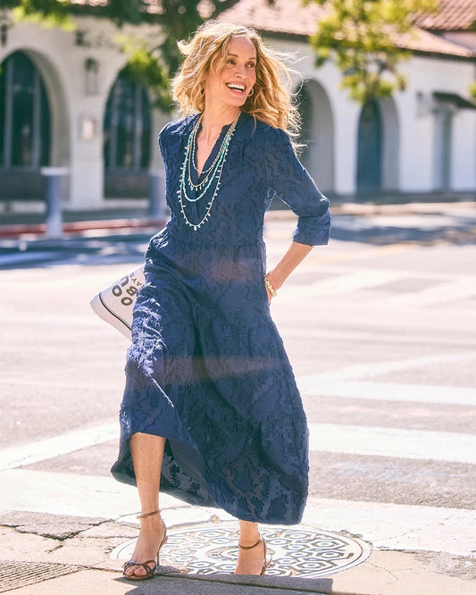 Chico's Tiered Lace Dress