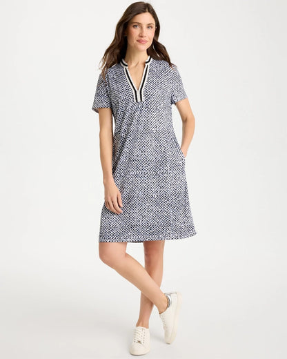 Chico's Zenergy® UPF Crochet Contrast Trim Dress