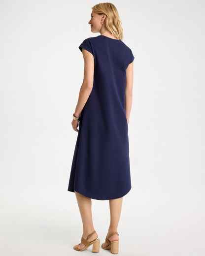 Chico's Soft-Stretch Cotton Slub Dress