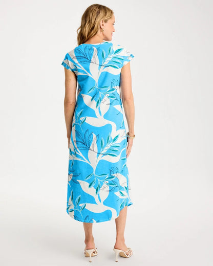 Chico's Printed Soft-Stretch Cotton Slub Dress