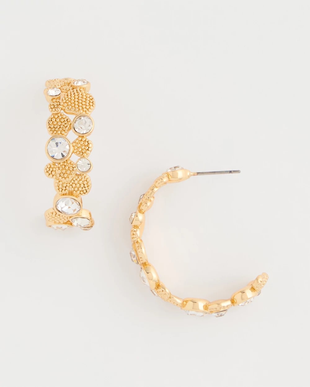 Chico's Sea Foam Hoop Earrings
