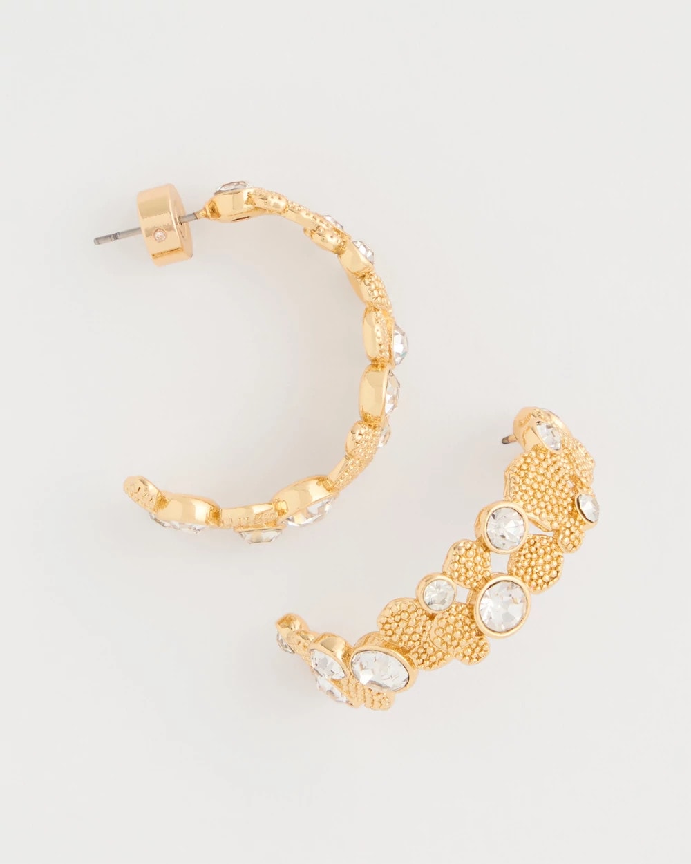 Chico's Sea Foam Hoop Earrings
