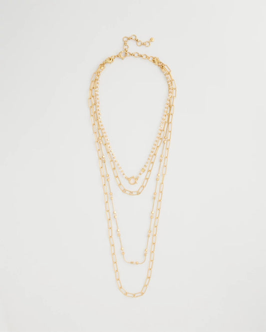 Chico's Sea Foam Multi-Strand Convertible Necklace