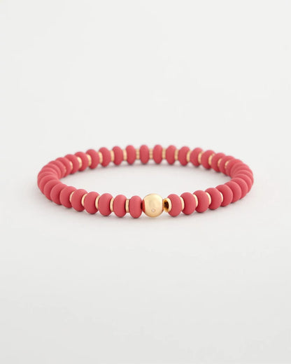 Chico's Coral Inspired Round Stretch Bracelet