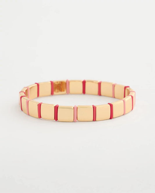 Chico's Glam Goldtone Slice Stretch Bracelet