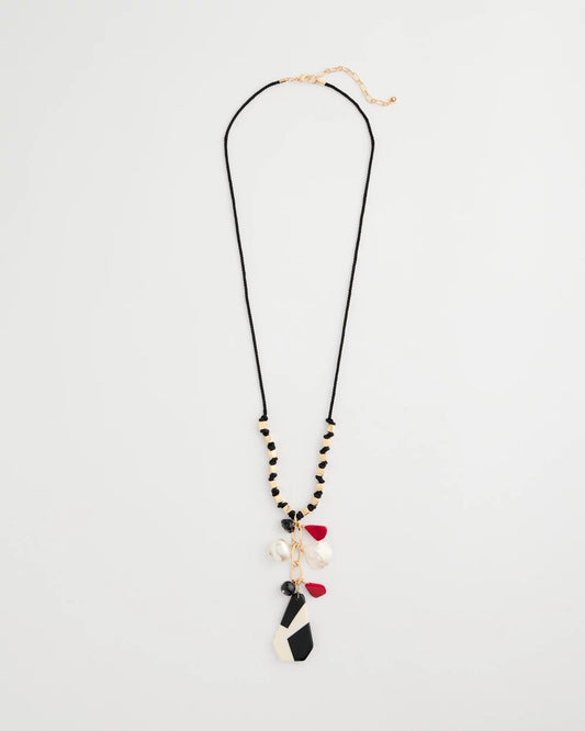Chico's Corded Short Pendant Necklace