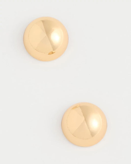 Chico's Mini Goldtone Sphere Stud Earrings