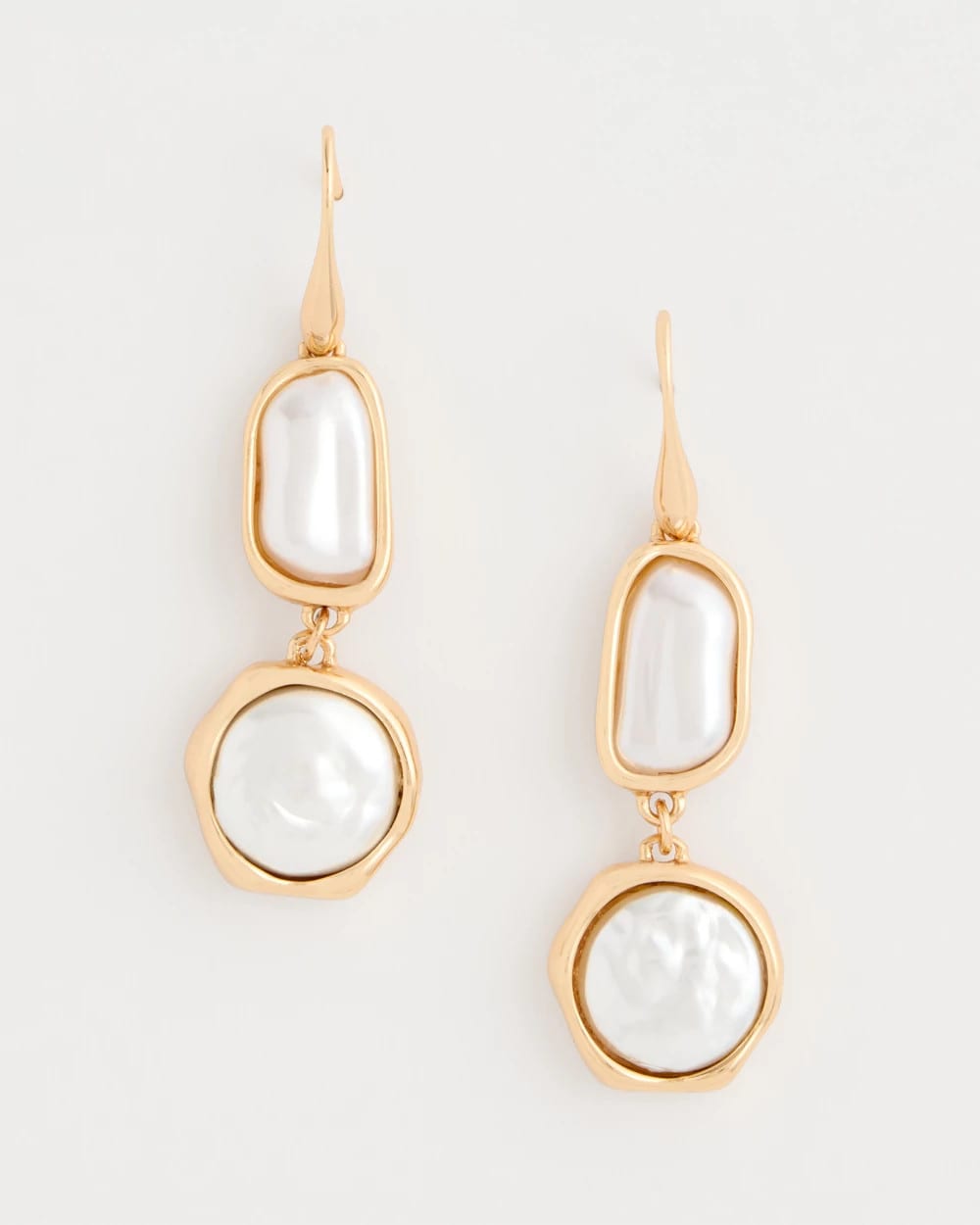 Chico's Siren Faux Pearl Drop Earrings