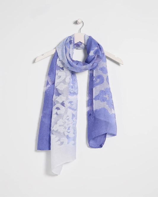 Chico's Ombre Burnout Oblong Scarf