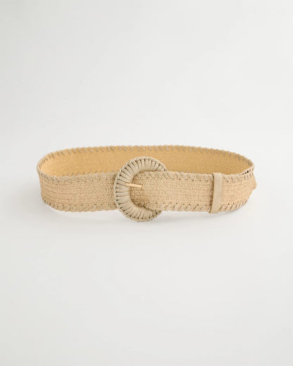 Chico's Chic Metallic Shine Stretch Belt