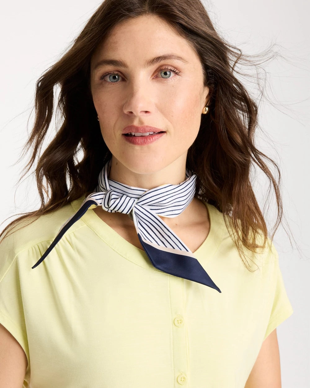 Chico's Striped Skinny Scarf
