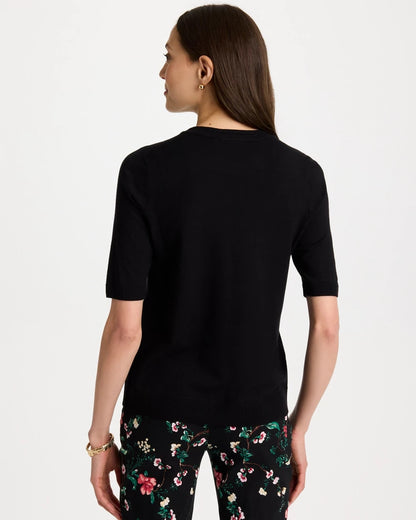 Chico's Ella Crewneck Pullover Sweater