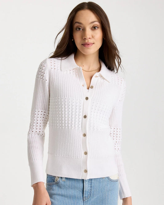 Chico's Textured Button-Front Cardigan