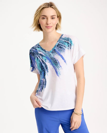 Chico's Zenergy® Sicily Splash Drop Shoulder Tee