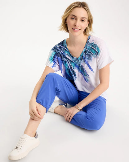 Chico's Zenergy® Sicily Splash Drop Shoulder Tee