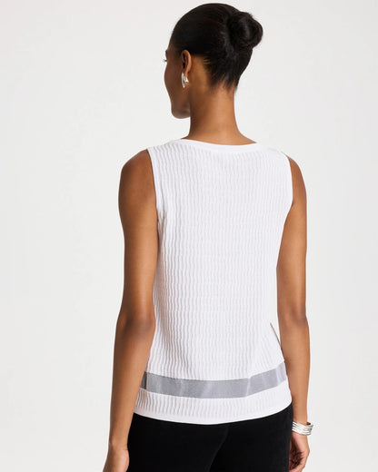 Chico's Travelers™ Sheer Stripe Tank