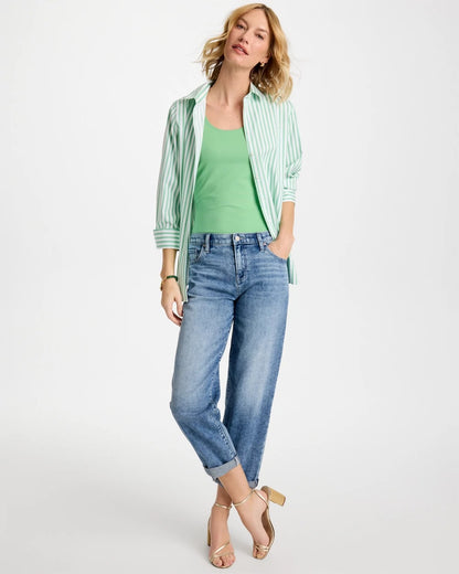 Chico's No Iron™ Striped Stretch Shirt