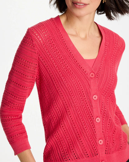 Chico's Stitchy V-Neck Cardigan