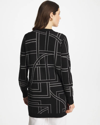 Chico's Ella Graphic Cardigan